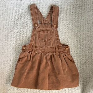 art class Brown Corduroy Overall Skirt